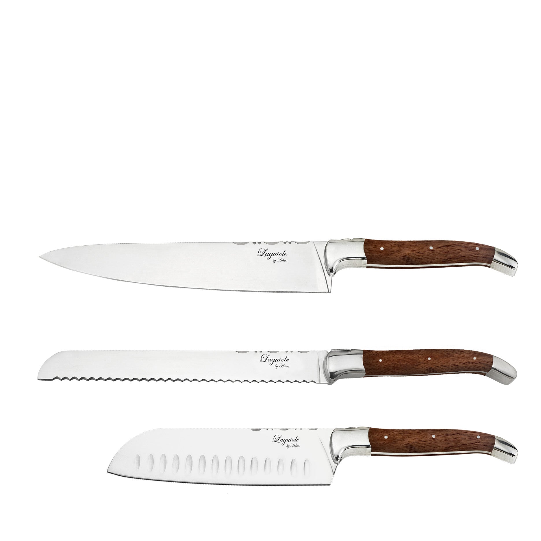 Knivsæt 3 dele rosewood